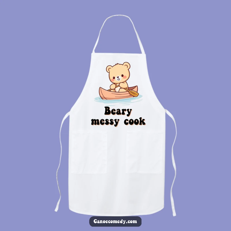 Funny Kawaii Bear Apron - Adorable Kitchen Wear, Perfect Gift