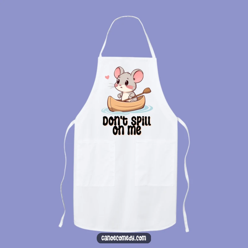 Funny Mouse Canoe Fear Apron - Kitchen Anxiety Cooking Gift