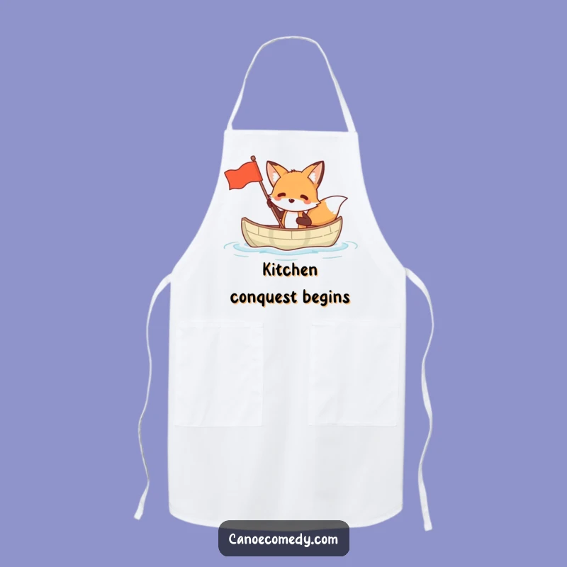 Funny Fox Canoe Apron: Hilarious Kitchen Fun for Clever Cooks