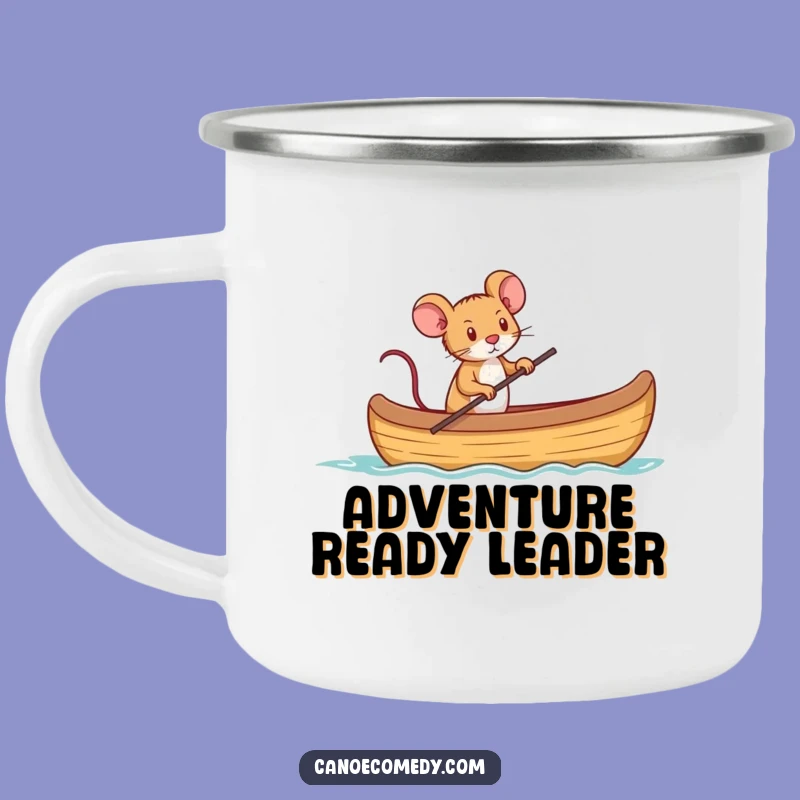 Funny Mouse Captain Canoe Camping Mug: Big Adventures, Small Captain, Funny Gift