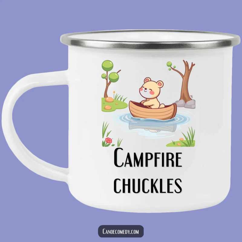 Funny Giggling Animal Stream Camping Mug: Your Chill Companion
