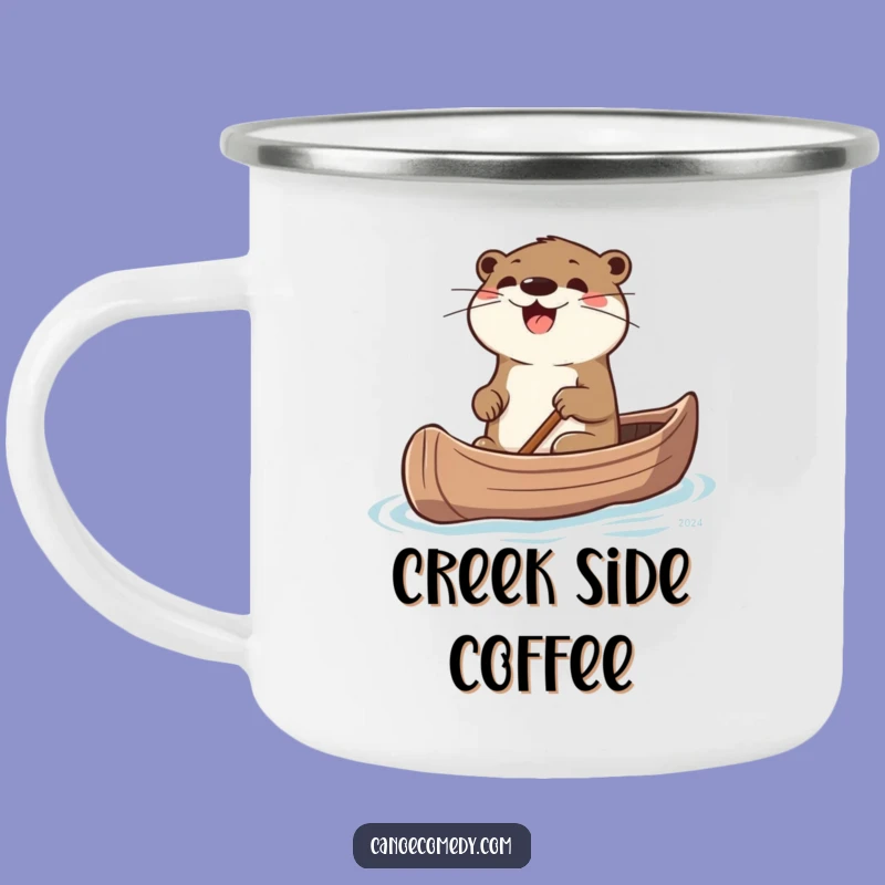Funny Otter Canoe Adventure Camping Mug: Explore with Joy