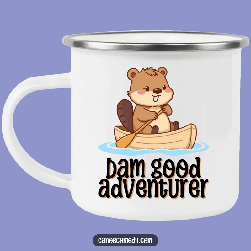 Funny Beaver Canoe Tail Rudder Camping Mug - Durable and Hilarious Outdoor Gift