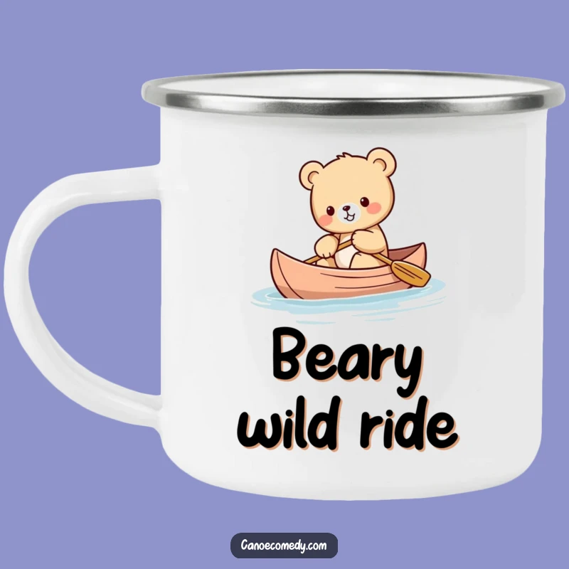 Funny Kawaii Bear Camping Mug - Durable and Adorable Outdoor Gift