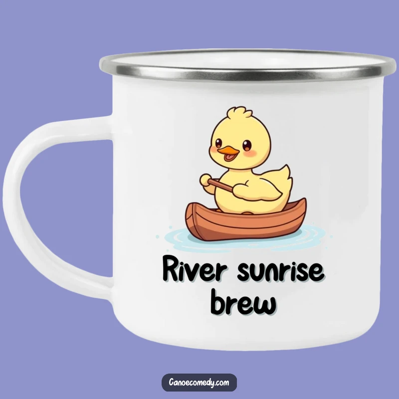 Funny Kawaii Duck Camping Mug: Durable Paddling Fun for Outdoors