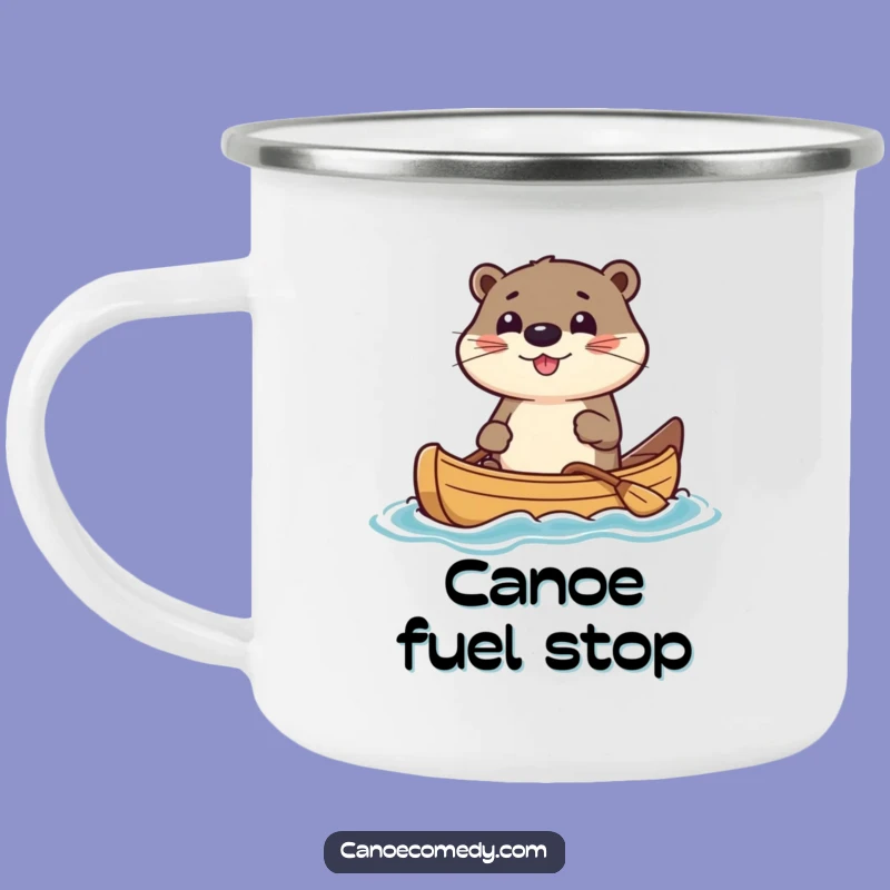 Funny Otter Canoe Camping Mug: Durable Kawaii Adventure Mug, Ideal Funny Gift