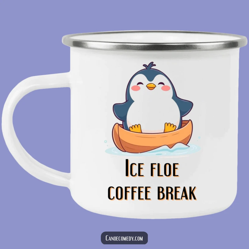 Funny Penguin Canoe Camping Mug: Durable Kawaii Adventure Mug, Ideal Funny Gift