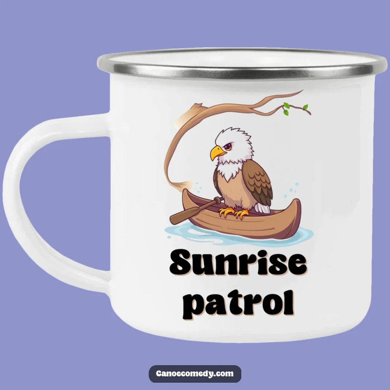 Funny Eagle Canoe Camping Mug: Majestic Adventures and Humor, a Funny Gift