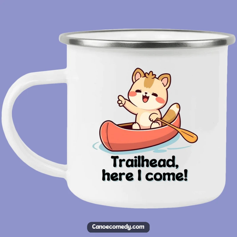 Funny Adventurous Kawaii Animal Canoe Camping Mug - Outdoor Excitement Gift!