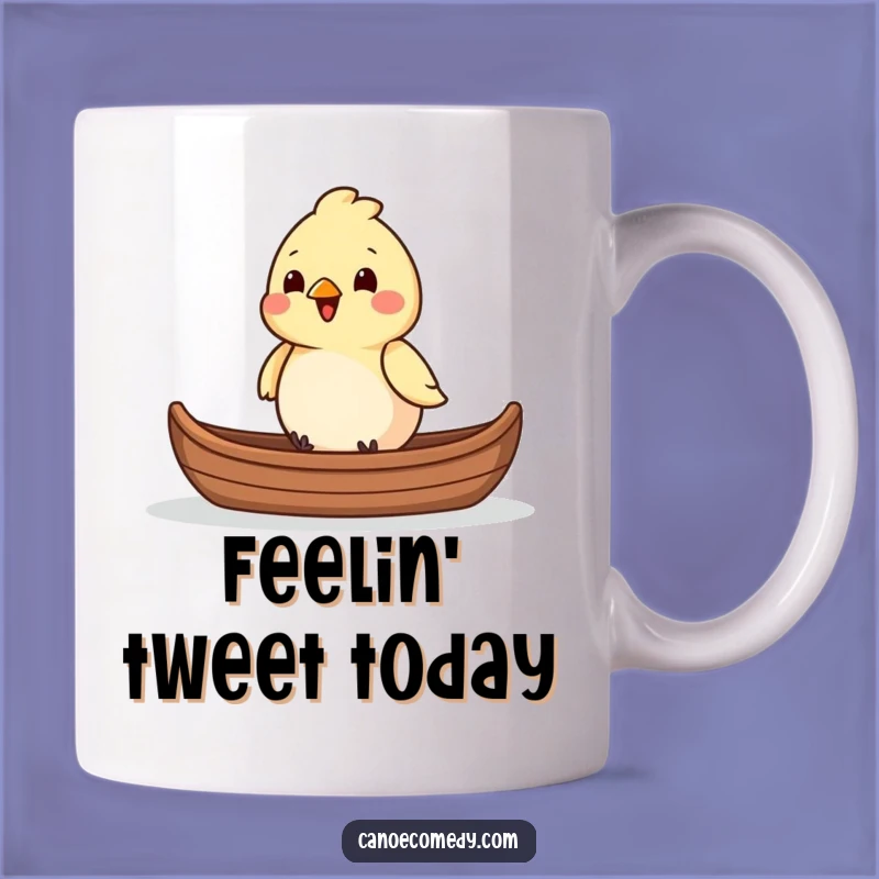 Funny Bird Canoe Navigator Mug - Cheerful Avian Adventure Gift
