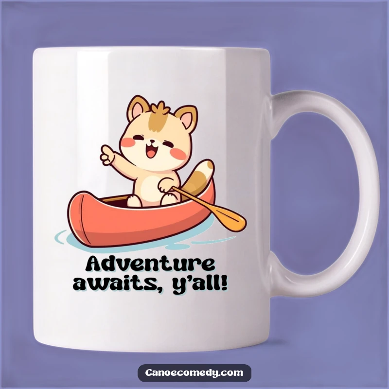 Funny Forward-Thinking Kawaii Animal Canoe Mug - Exciting Gift!