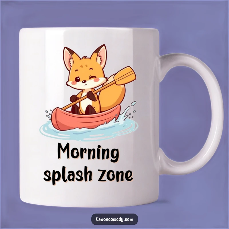 Funny Fox Canoe Splash Mug - Playful & Witty Gift for Mischief Makers