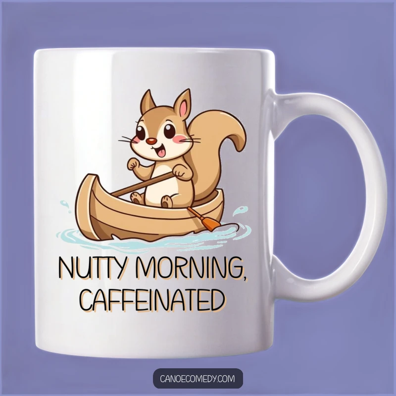 Funny Squirrel Canoe Mug: Exciting Tiny Boat Adventure Gift for Nutty Friends