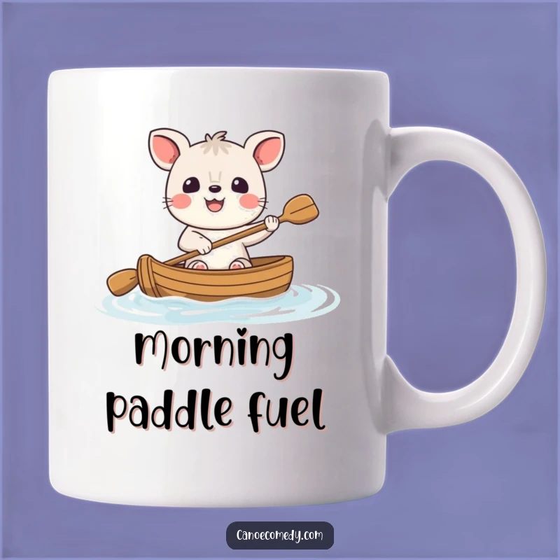 Funny Cheerful Animal Canoe Mug - Happy Paddler's Big Smile for a Joyful Gift