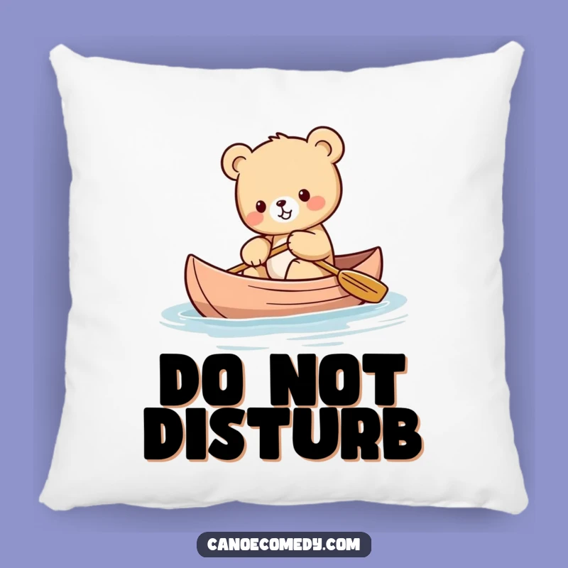 Funny Kawaii Bear Pillow - Comfy and Adorable Canoe Decor Gift
