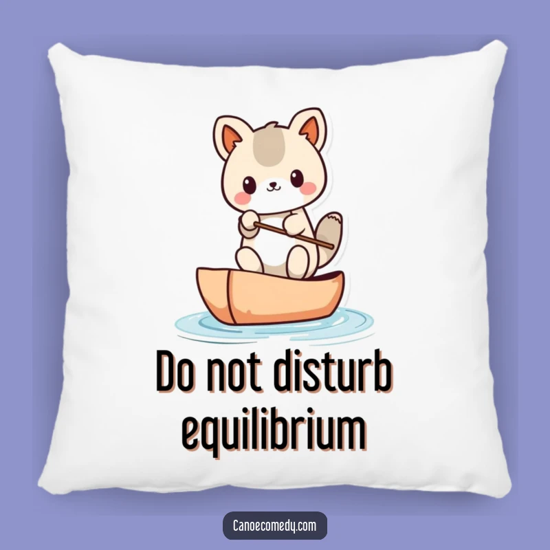 Funny Kawaii Canoe Balance Pillow: Cute Animal's Wobbly Water Comfort Cushion