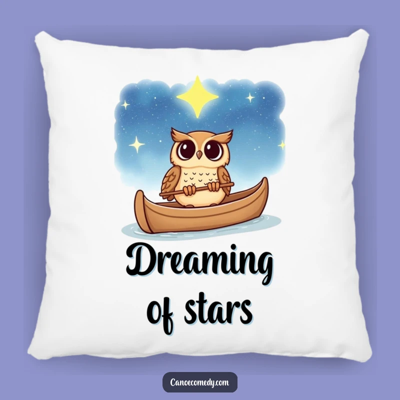 Funny Wonder Owl Starry Sky Pillow: Cozy Comfort for Dreamers