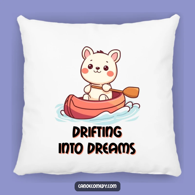 Funny Kawaii Animal Steering Canoe Pillow, Cozy Gift for Serene Relaxation