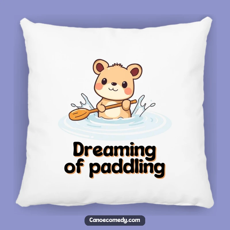 Funny Animal River Splash Pillow: Cozy Playful Paddle Cushion for Laughter