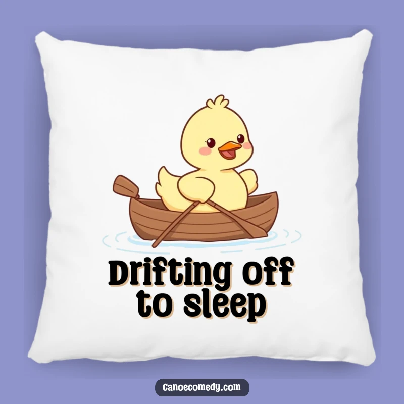 Kawaii Duck Canoe Pillow: Comfy Paddling Friend Cushion, Adorable Funny Gift