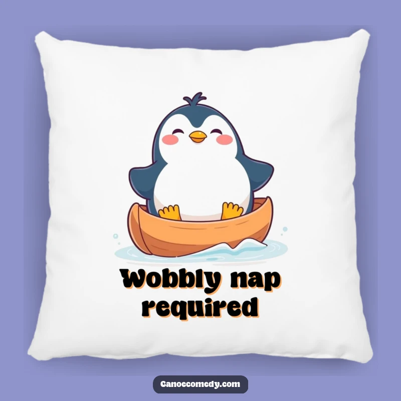 Kawaii Penguin Canoe Pillow: Comfy Funny Cushion for Penguin Lovers, Sweet Funny Gift