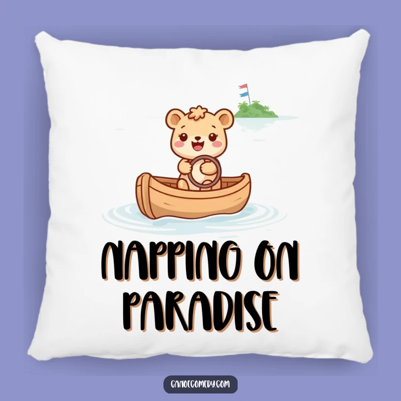 Funny Happy Animal Canoe Pillow: Cozy Cushion for Dreamy Adventures