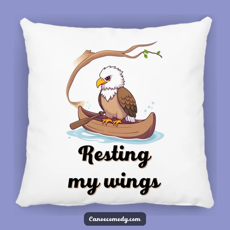 Funny Eagle Canoe Pillow: Comfort and Perspective for a Cozy Funny Gift