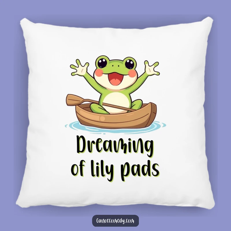 Soft Funny Kawaii Frog Canoe Pillow: Cozy & Hilarious Comfort Gift