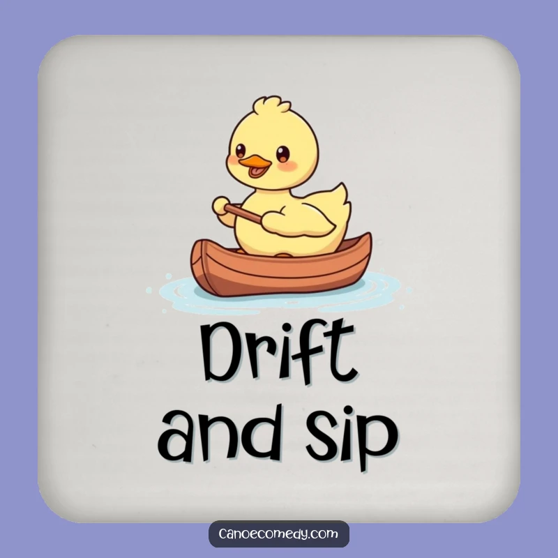 Funny Kawaii Duck Coasters: Protect Surfaces with Canoe Humor