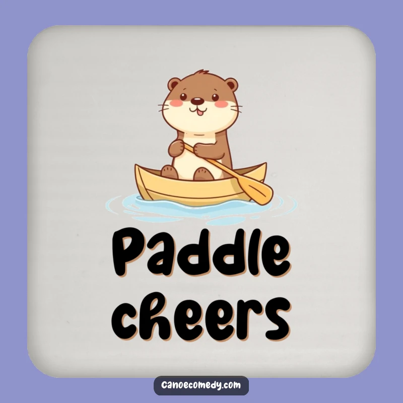 Funny Kawaii Otter Canoe Coaster: Cute Decor, Adorable Funny Gift