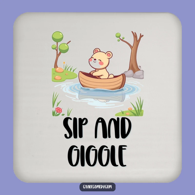 Funny Giggling Animal Stream Coaster: Protect Surfaces with Chill Vibes
