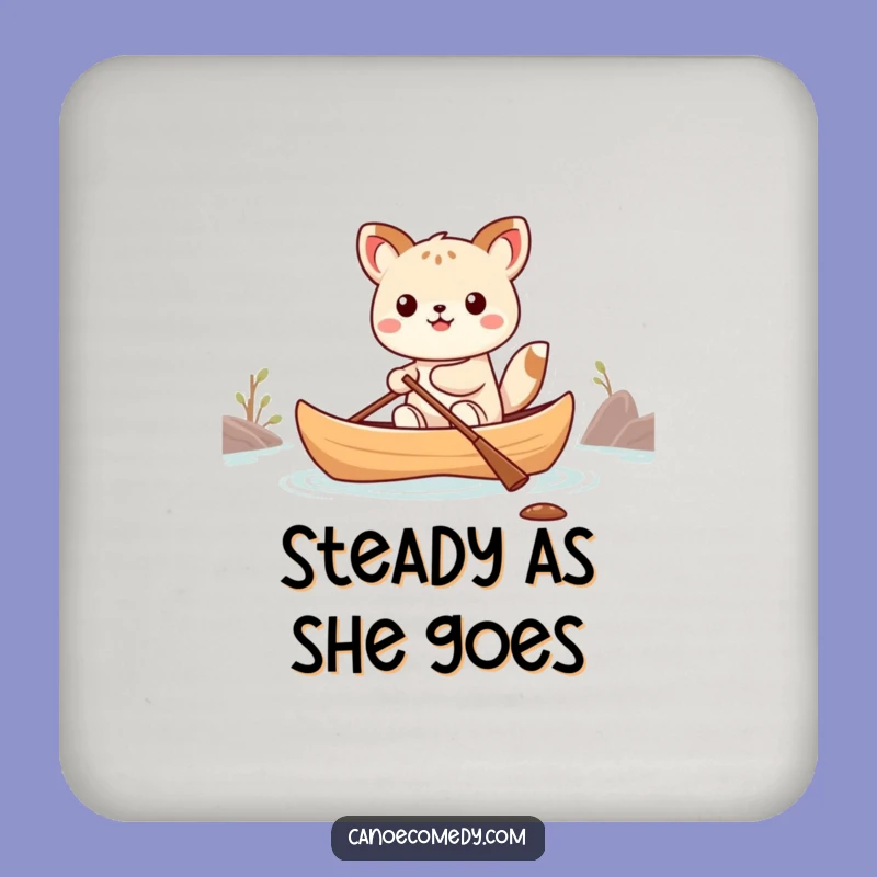 Funny Kawaii Canoe Balance Animal Coaster - Protects Surfaces Hilariously Gift!