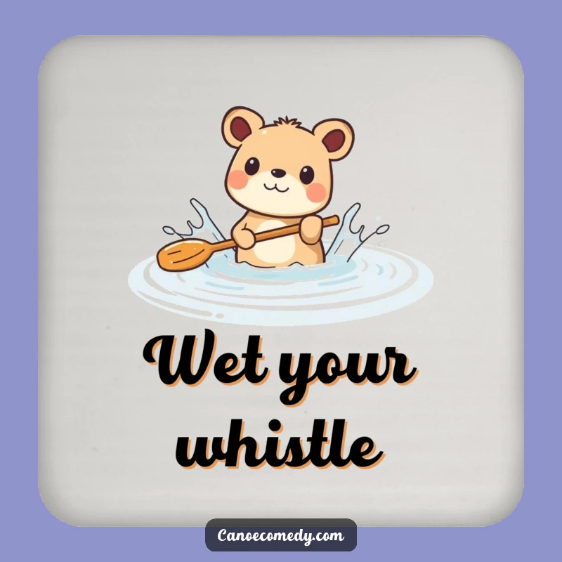 Funny Animal River Splash Coaster: Playful Paddle Protection for Your Surfaces