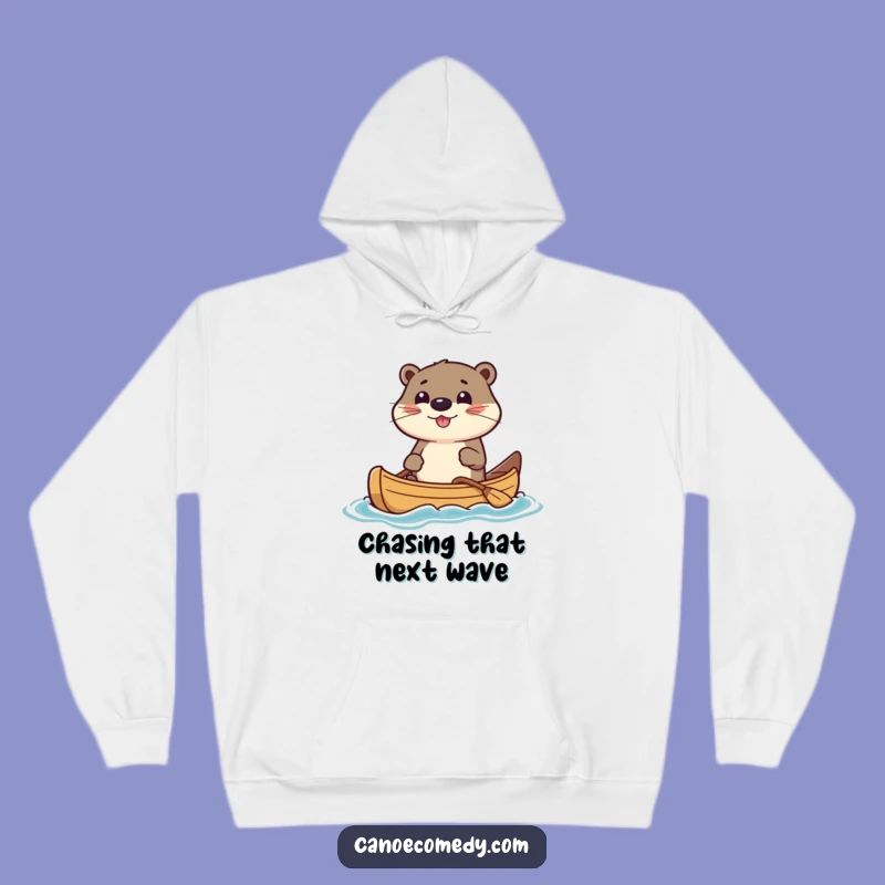 Kawaii Otter Canoe Hoodie: Cozy Funny Clothing for Otter Lovers, Great Funny Gift