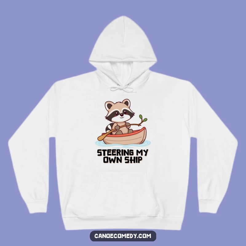 Cozy Funny Kawaii Raccoon Canoe Hoodie: Warm & Hilarious Ingenuity Gift