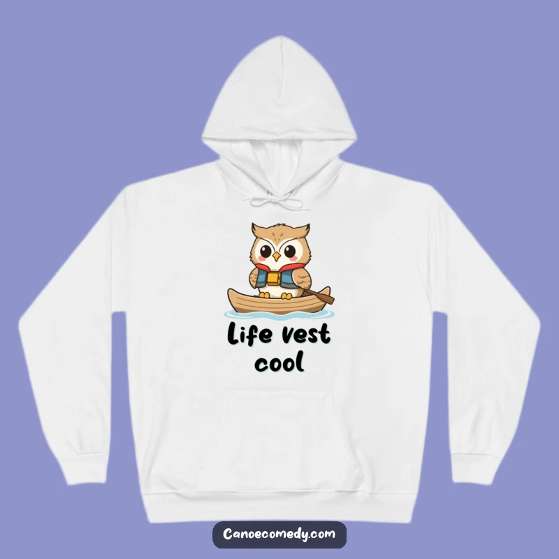 Funny Happy Owl Life Vest Hoodie: Cozy Comfort for Your Relaxing Moments