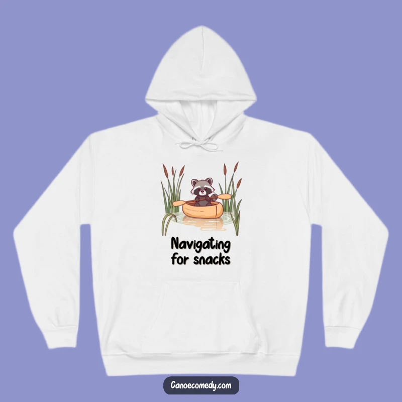 Funny Raccoon Canoe Hoodie: Cozy & Hilarious Reeds Sweatshirt Gift