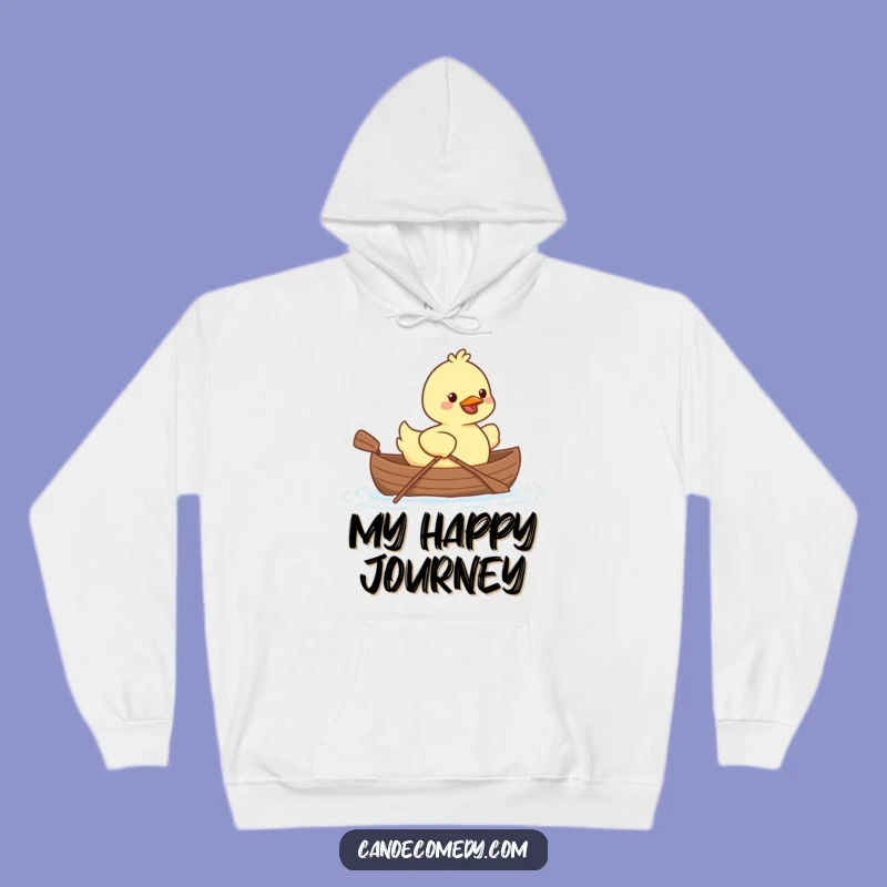 Cozy Kawaii Duck Canoe Hoodie: Warm & Adorable Paddling Friend Gift