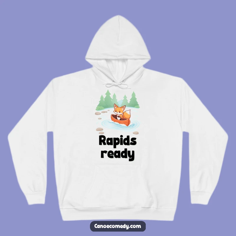 Funny Kawaii Fox Rapids Hoodie - Cozy Determined Navigator Gift