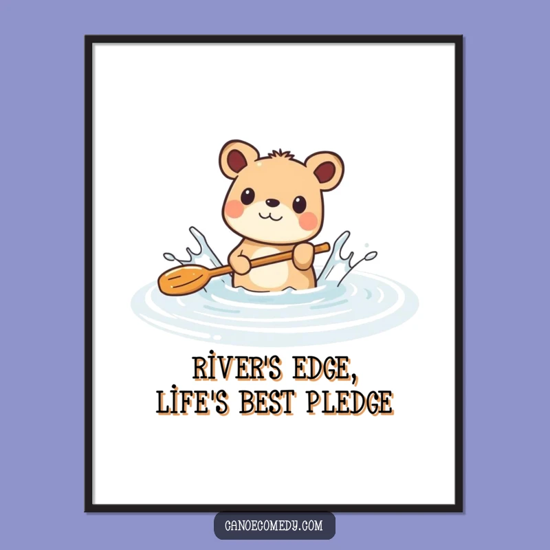 Funny Animal River Art - Free Printable Wall Decor for Instant Laughs!