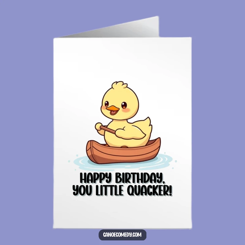 Free Printable Birthday Card: Kawaii Duck Journey - Humorous Birthday Downloadable Gift!