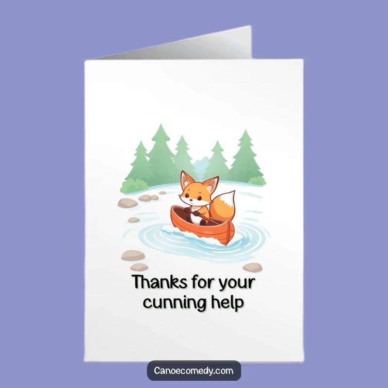 Free Printable Thank You Card: Kawaii Fox Gratitude, Downloadable Gift