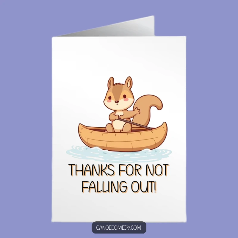 Free Printable Thank You Card: Squirrels Wild Ride - Funny Downloadable Appreciation Gift
