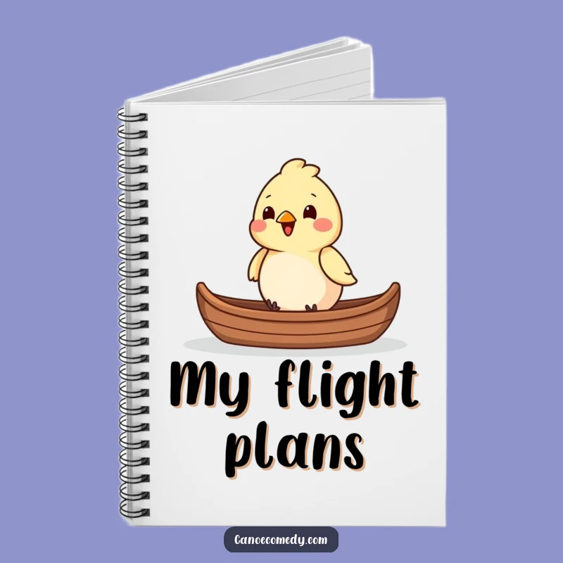 Funny Bird Canoe Navigator Notebook - Journaling Cheerfulness Gift For Writers