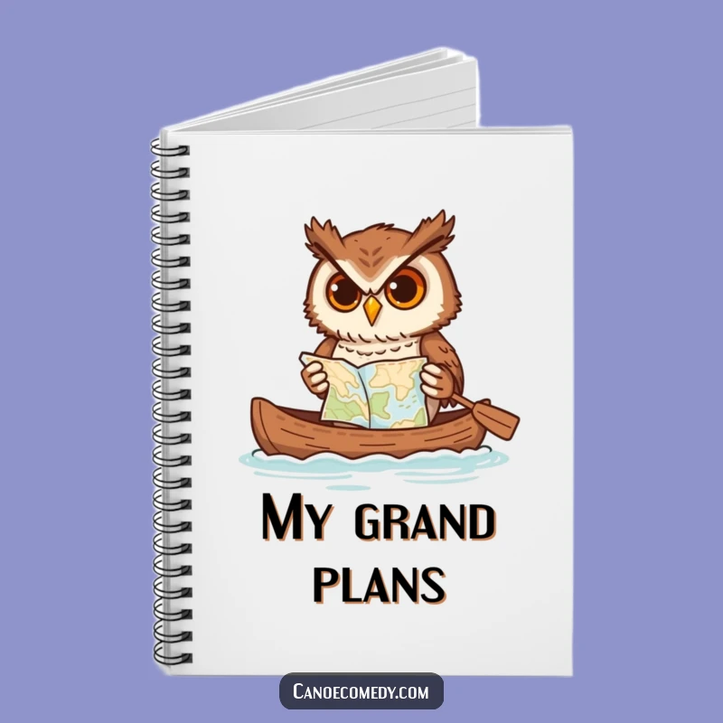Funny Determined Owl Canoe Notebook: Jot Down Laughs in This Hilarious Journal