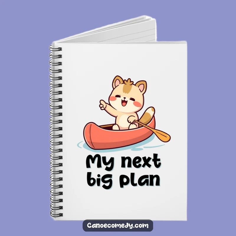 Funny Kawaii Animal Canoe Notebook - Plan Your Adventures Gift!