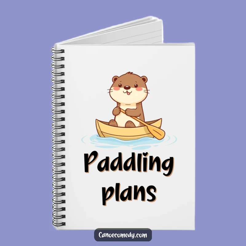 Funny Kawaii Otter Canoe Notebook: Journal with Joy, Sweet Funny Gift