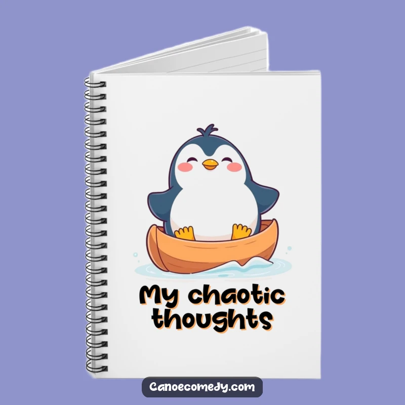 Funny Penguin Canoe Notebook: Cute Kawaii Journal for Notes, Perfect Funny Gift
