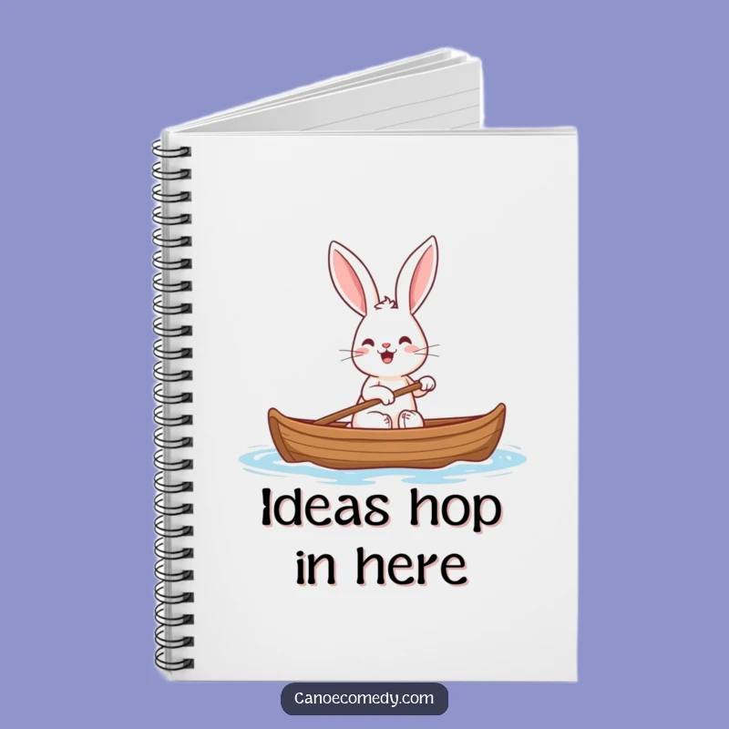 Funny Rabbit Canoe Notebook: Hilarious Journal for Cheerful Notes & Ideas