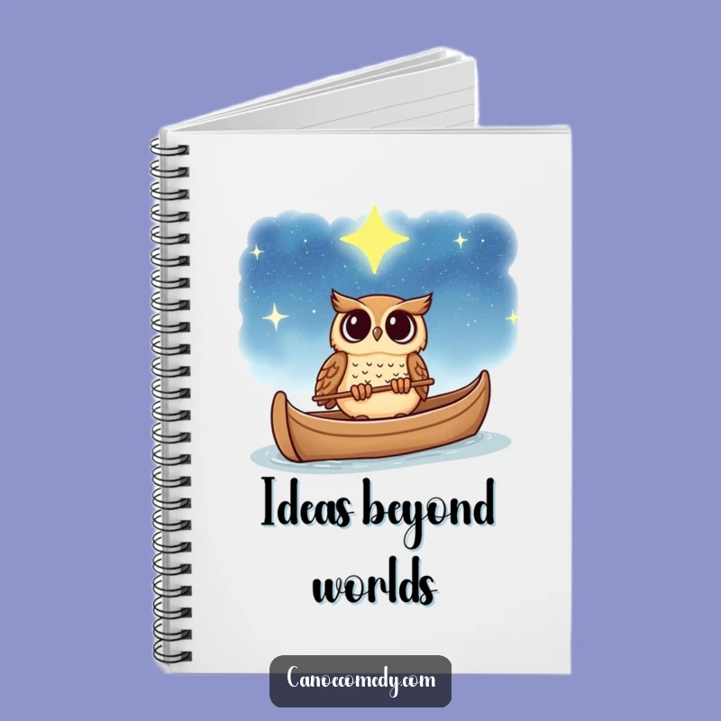 Funny Wonder Owl Starry Sky Notebook: Jot Down Your Cosmic Ideas